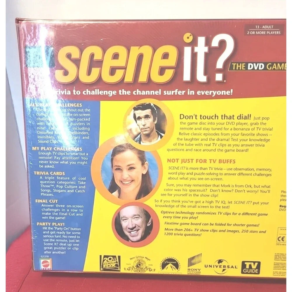 TV Scene it? TV‎ Trivia Game DVD Family Friends Board Game Factory Sealed New - Picture 5 of 8